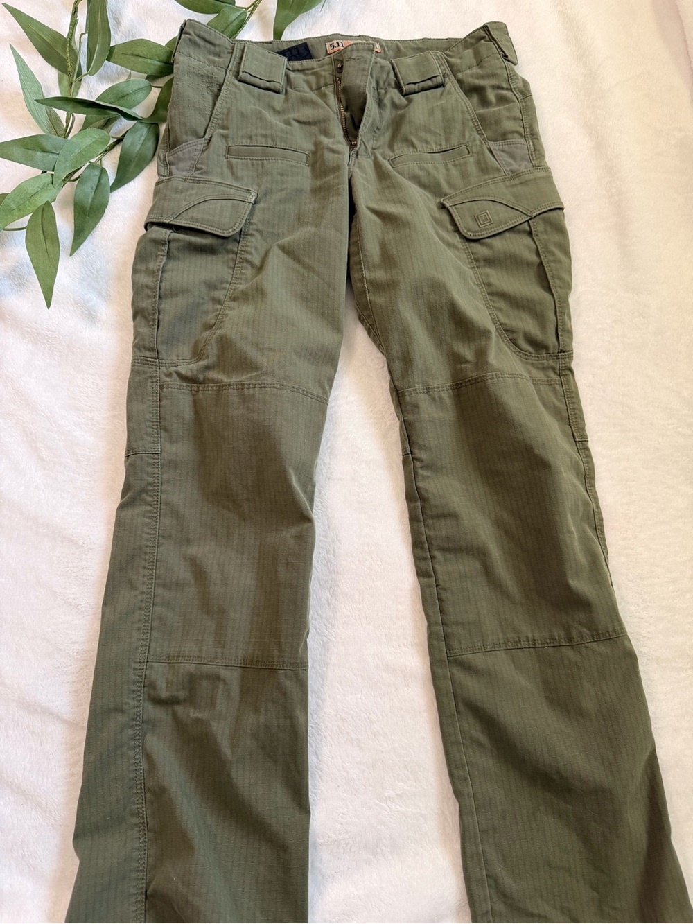 5.11 Tactical Olive Green Cargo Pants - Multi-Pocket Utility